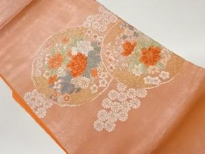 リサイクル 引箔草花模様織出し名古屋帯